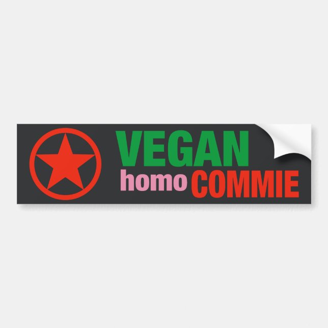 Bildekal för VeganHomoCommie (Framsidan)