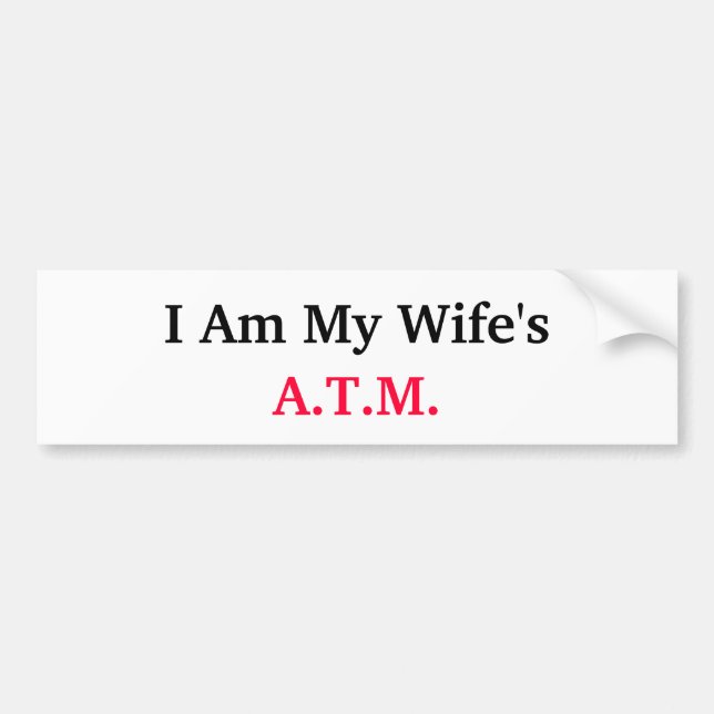 bildekal för wifes a.t.m. (Framsidan)
