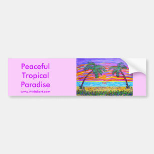 Bildekal - fridsamt tropiskt paradis