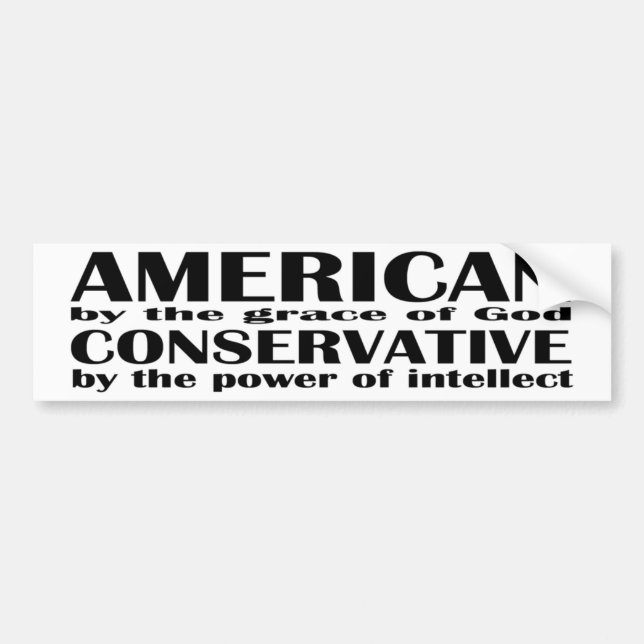 bildekal - intellektuell amerikanconservativ (Framsidan)