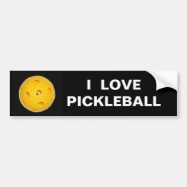 Bildekal: Jag älskar Pickleball Bildekal