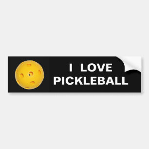 Bildekal: Jag älskar Pickleball Bildekal