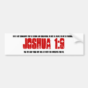 Bildekal: Joshua 1:9 Bildekal