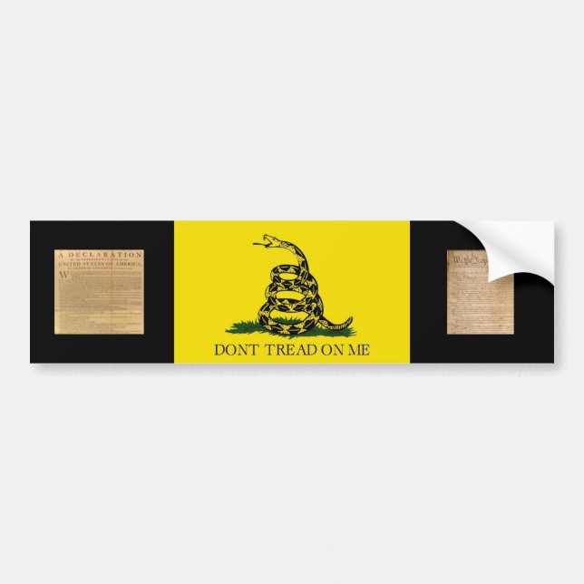 Bildekal med Gadsden Flagga-Dontdäckmönster på mig (Framsidan)