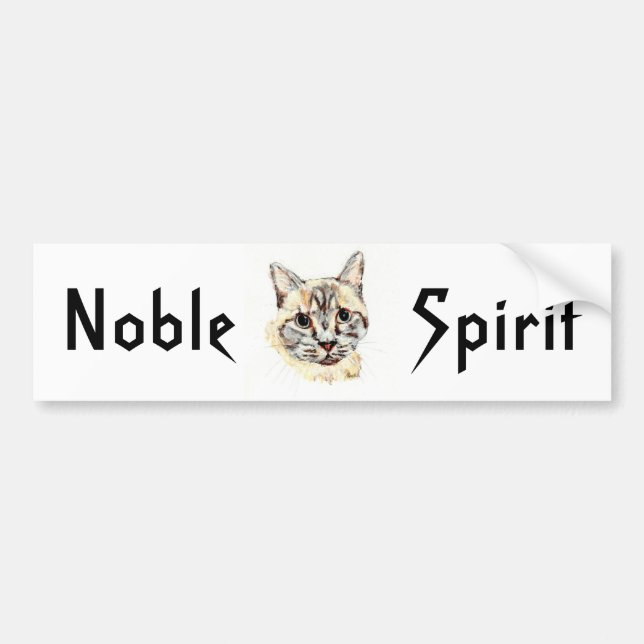 Bildekal: "Nobel ande", stam-/andetext Bildekal (Framsidan)