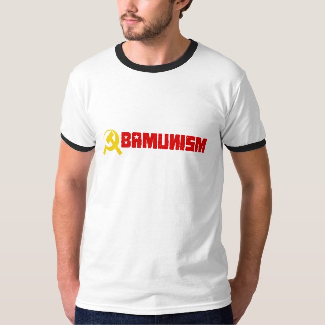 Bildekal - Obamunism T-tröja T Shirt (Framsida)