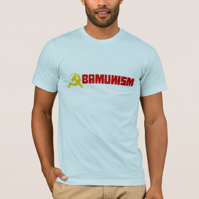 Bildekal - Obamunism T-tröja T-shirt (Framsida)