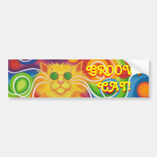 bildekal Psy-katt-delic "för Groovy katt"