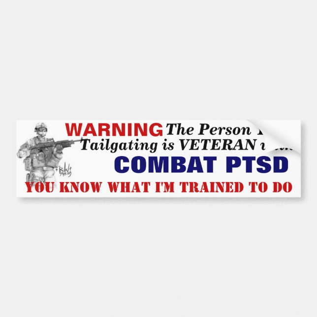 Bildekal PTSD (Framsidan)