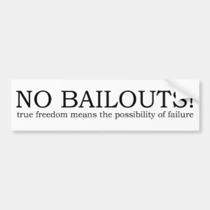 bildekal - riktig frihet, ingen som mer bailout