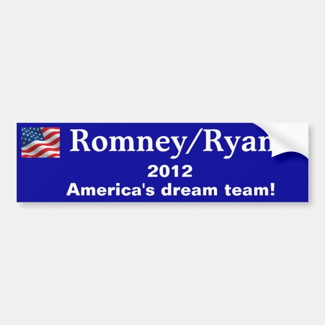 Bildekal Romney/Ryan 2012 (Framsidan)