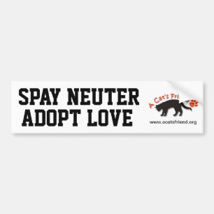 Bildekal: Spay neutrat adopterar kärlek Bildekal