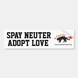 Bildekal: Spay neutrat adopterar kärlek Bildekal