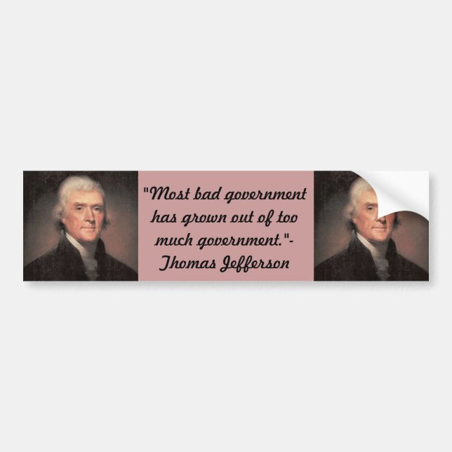Bildekal: Thomas Jefferson Bildekal (Framsidan)