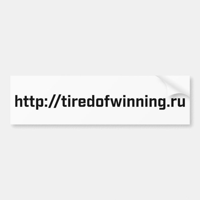 Bildekal - tiredofwinning.ru (Framsidan)
