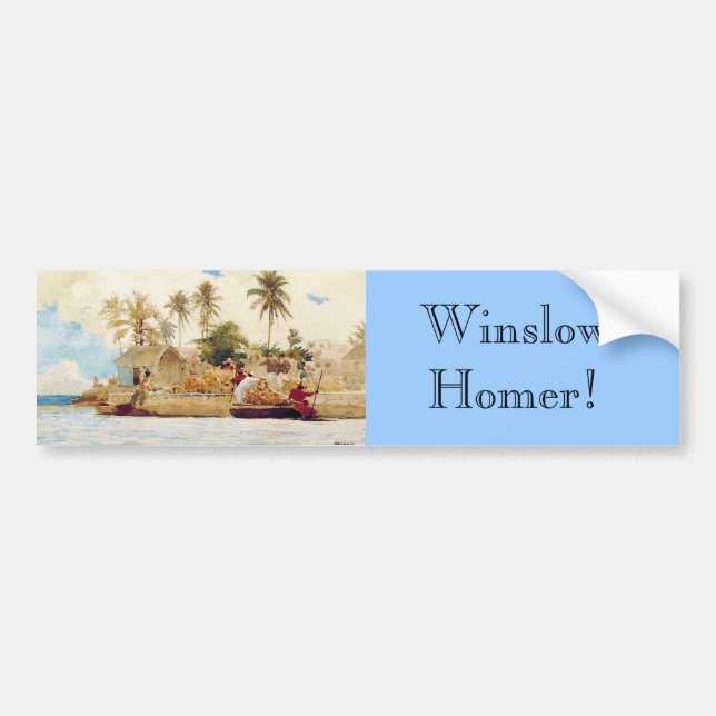 Bildekal: Winslow Homer snyltar fiskare Bildekal (Framsidan)