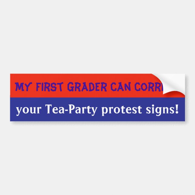 bildekalen mot Tea Party Bildekal (Framsidan)