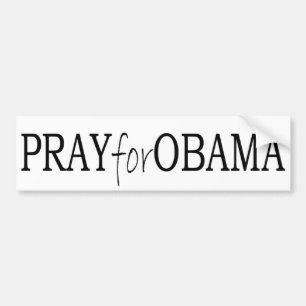 bildekalet - be för Obama Bildekal