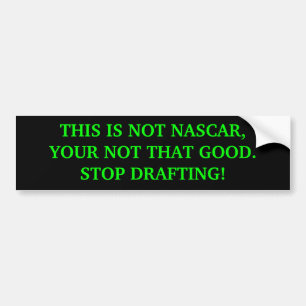 Bildekalet DETTA ÄR INTE NASCAR, Bildekal
