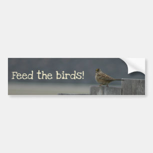 Bildekalet "mata för fåglarna" bildekal