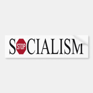 bildekalet - stoppa socialismen bildekal