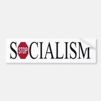 bildekalet - stoppa socialismen bildekal
