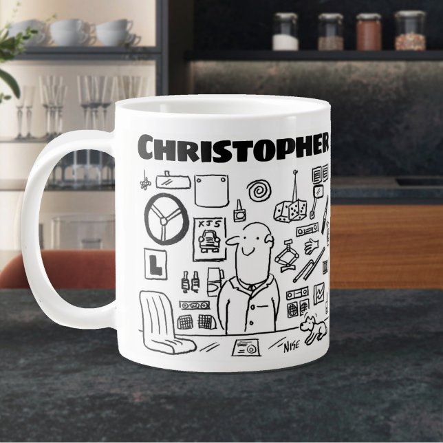 Bildelar- och biltilbehörsförsäljare jumbo mugg (Large Mug for Car Spare Parts Vendor)