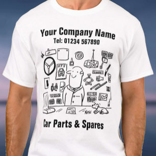 Bildelar och reservdelar t shirt