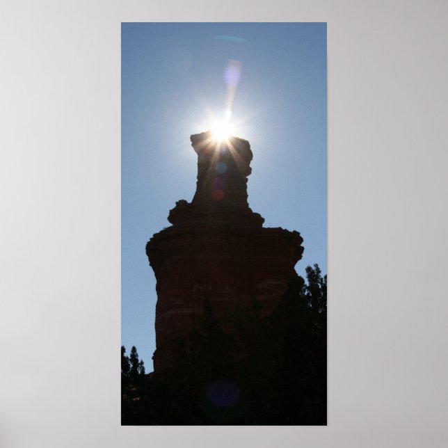 Bilden av fyr Sten i Palo Dura Canyon Poster (Framsidan)