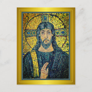 Bilden av Jesus Kristus Savior Vykort