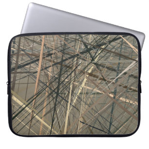 Bilden av Retro stil olja teckning. Struktur pai Laptop Fodral