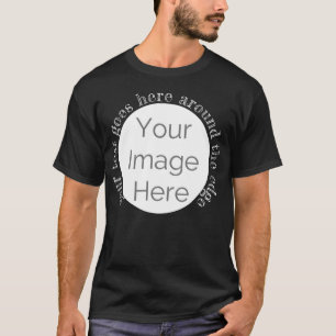 bilden här, redigerar anpassningsbar text för foto t shirt