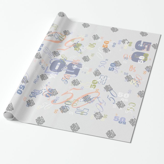 Bilden här två enkla steg till din skapelse presentpapper (Utrullad)