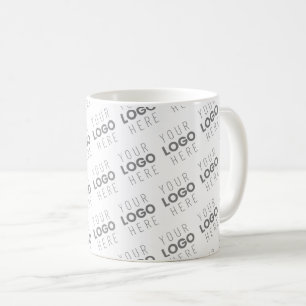 Bilden/Logotypen lyfts automatiskt + Mönster Kaffemugg