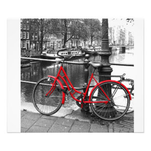 Bilden Red Bike 1 art Fototryck