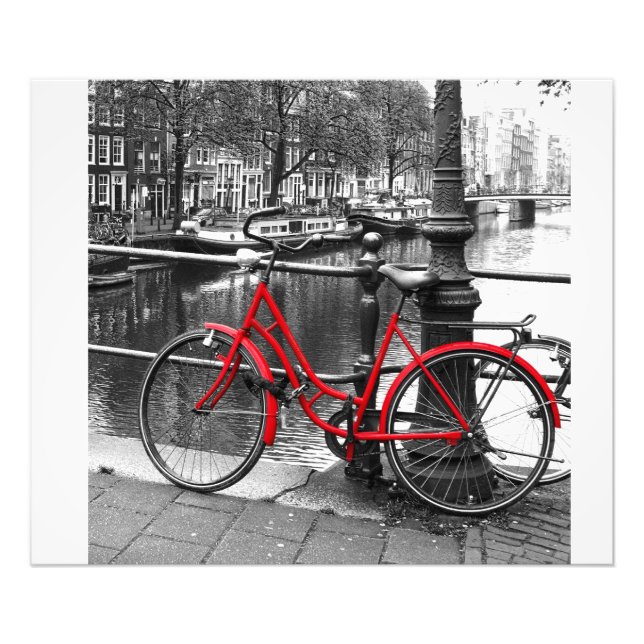 Bilden Red Bike 1 art Fototryck (Framsidan)