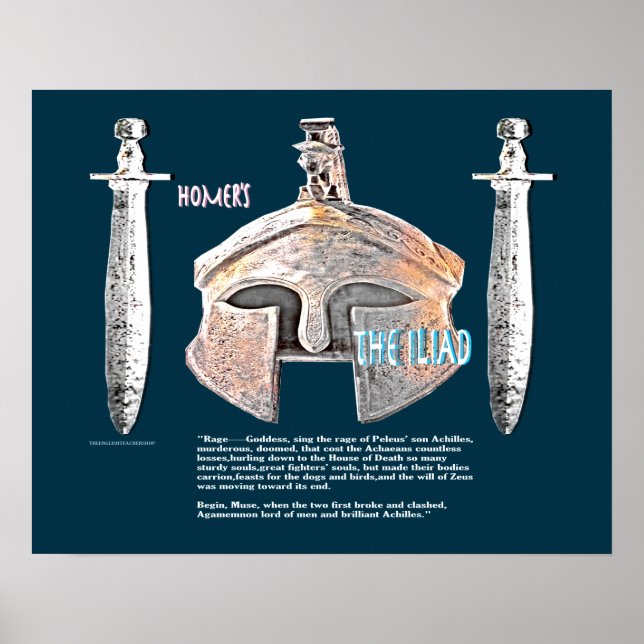 Bilden/texten i Iliad Poster (Framsidan)