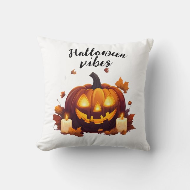 Bilden visar en Halloween-scenfil Kudde (Framsida)
