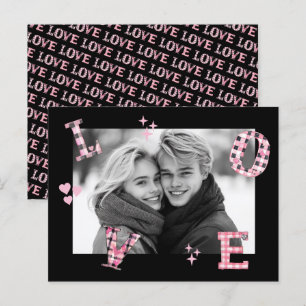 Bilder av Black Vintage KÄRLEK Valentine Day Anpas Vykort
