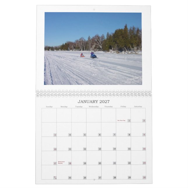 Bilder av Burt sjön Kalender (Jan 2027)