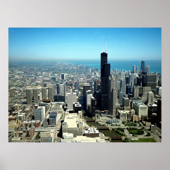 Bilder av Chicago: Flygvyskylin Poster (Framsidan)