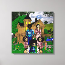 Bilder av den inre familjen