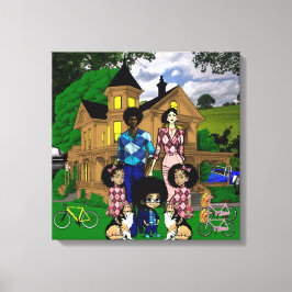 Bilder av den inre familjen