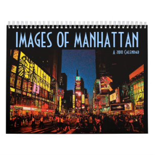Bilder av den Manhattan kalendern Kalender