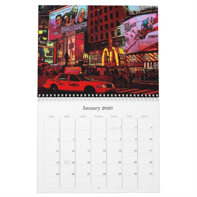 Bilder av den Manhattan kalendern Kalender (Jan 2026)