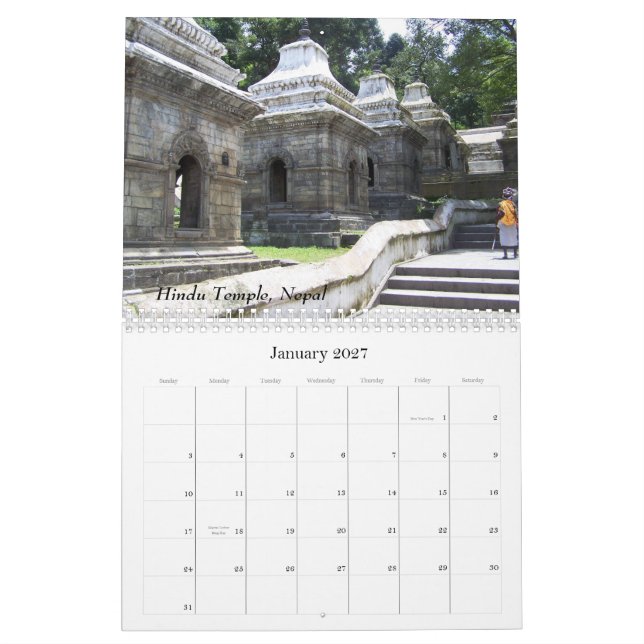 BILDER AV DEN NEPAL KALENDERN KALENDER (Jan 2027)