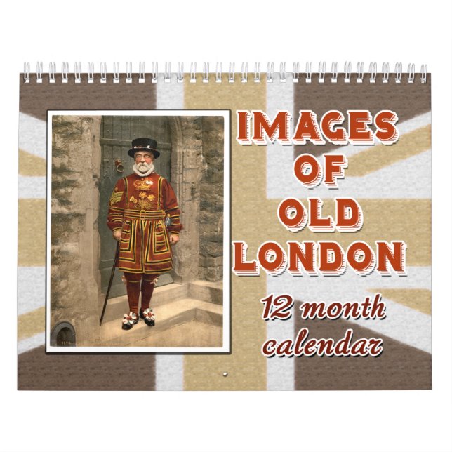 Bilder av gammala London kalender för 12 månad (Omslag)