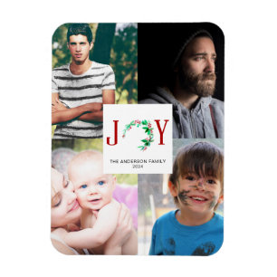 Bilder av Joy Family Photo Collage Magnet