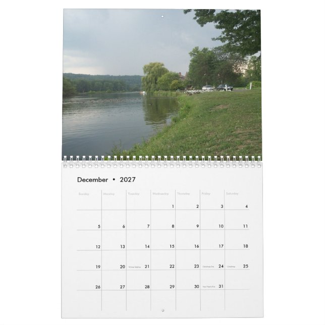 BILDER AV kalendern CAYUGA SJÖ Kalender (Dec 2027)