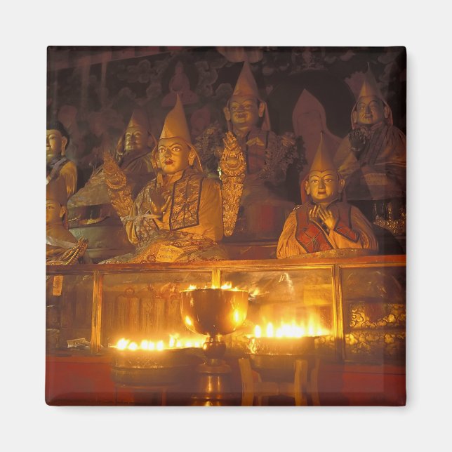 Bilder av lamas vid Sara-klostret, Lhasa, Magnet (Framsidan)
